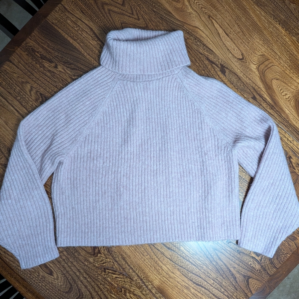 Pink Turtleneck Sweater